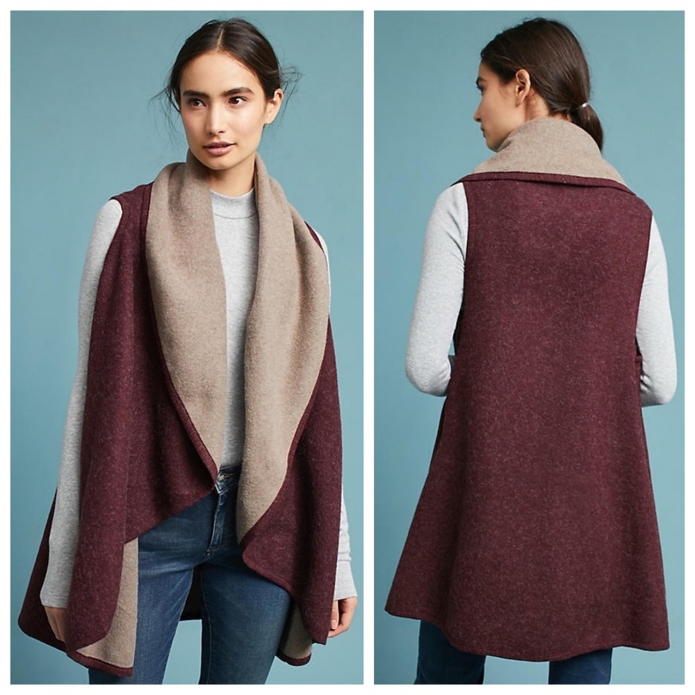 Reversible Two-Toned Shawl Vest